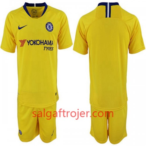 Chelsea Fodboldtrøjer Børn Udebanesæt 2018/19 Kort ærmer Chelsea Fodboldtrøjer Børn Udebanesæt 2018/19 Kort ærmer